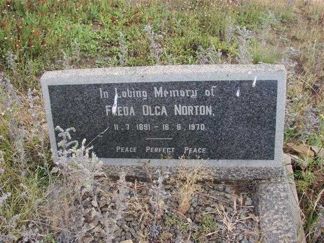 NORTON Frieda Olga 1891-1970