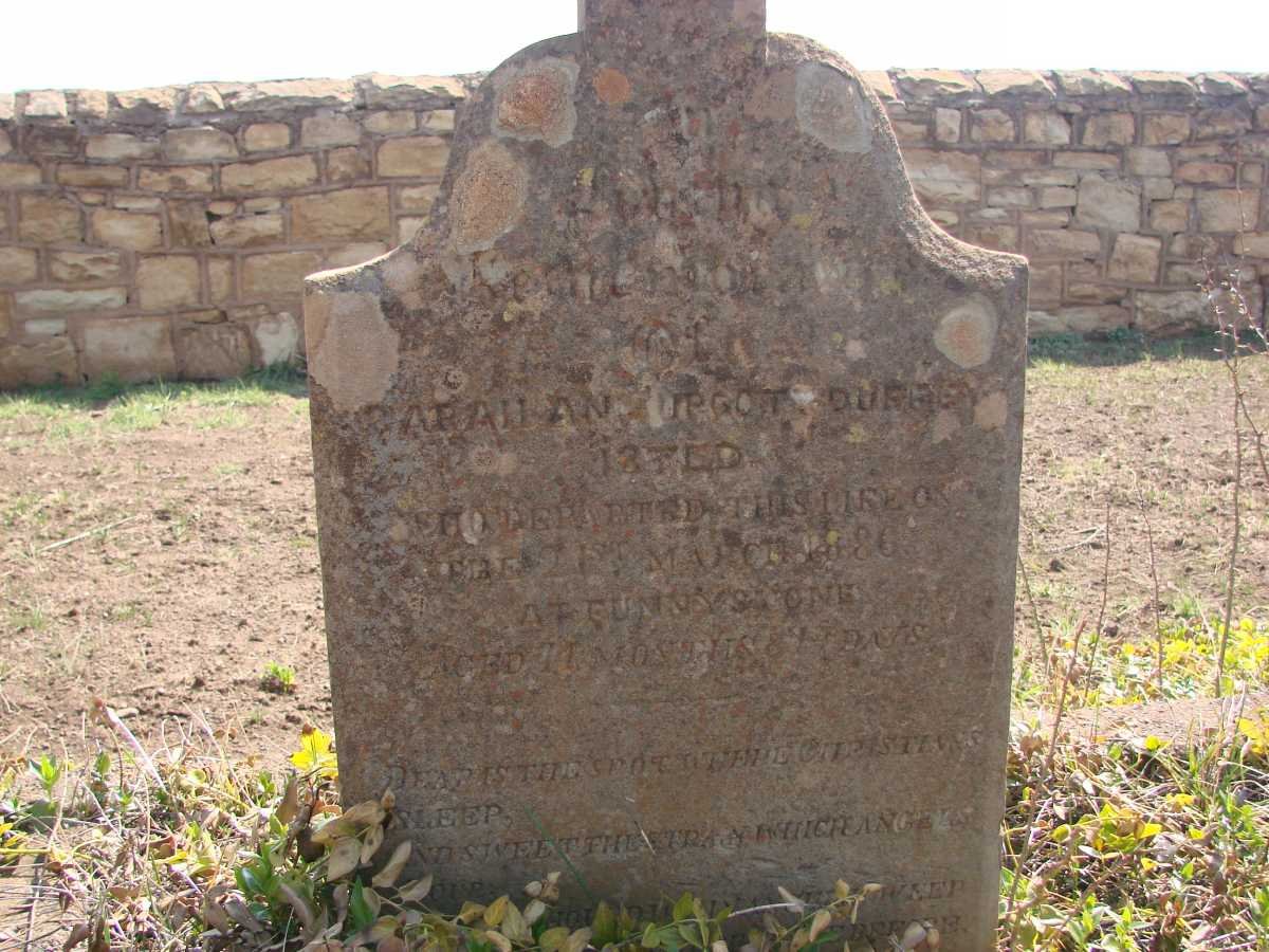 ISTED Sarah Ann Upcott Durrey -1886