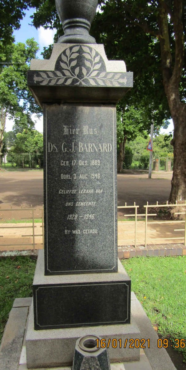BARNARD G.J. 1889-1946