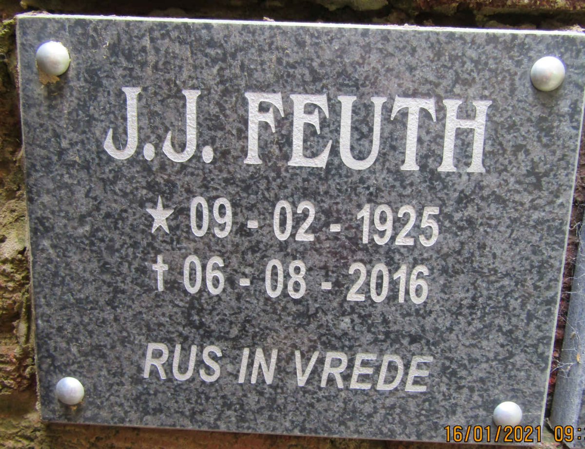 FEUTH J.J. 1925-2016
