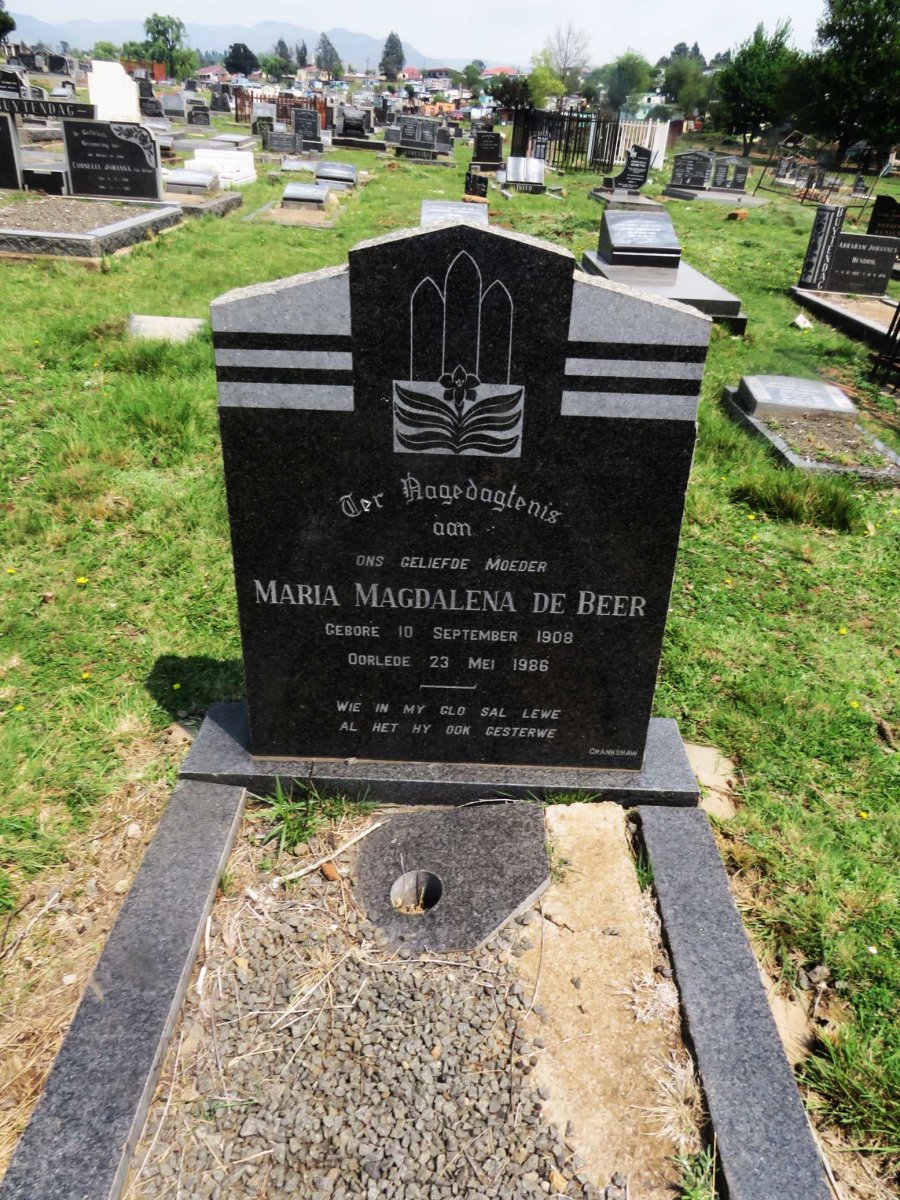 BEER Maria Magdalena, de 1908-1986