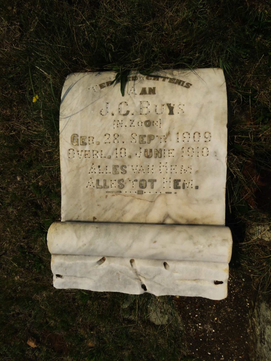 BUYS J.C. 1909-1910