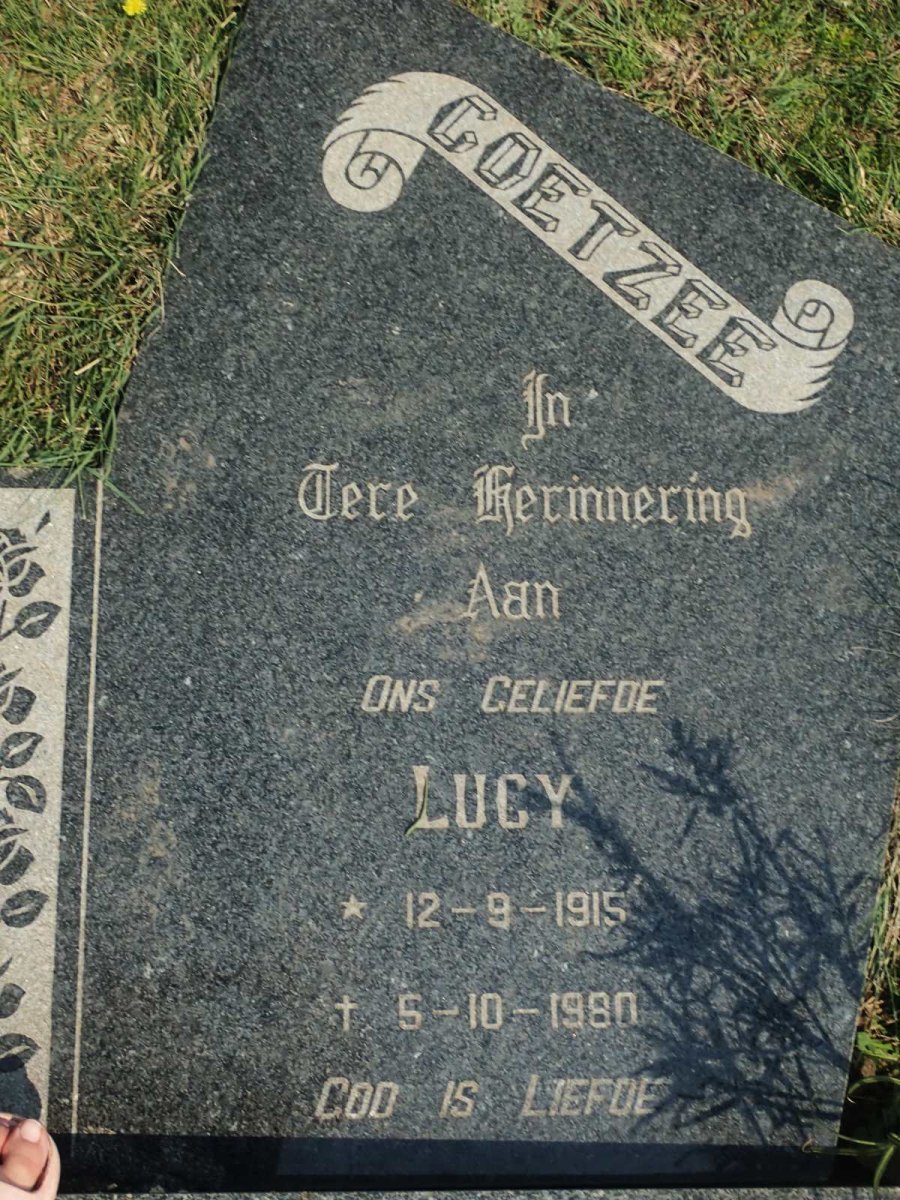 COETZEE Lucy 1915-1980