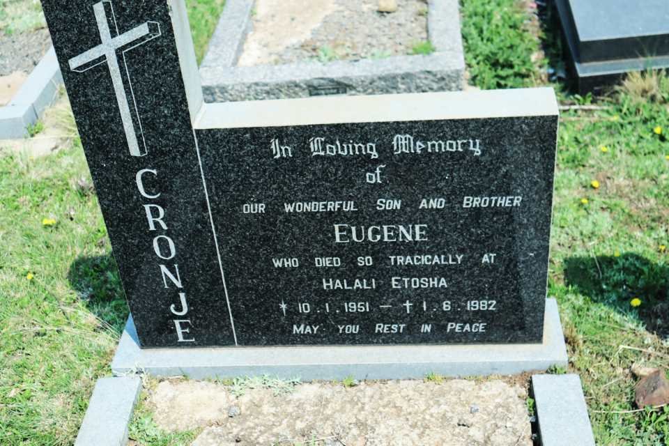 CRONJE Eugene 1951-1982