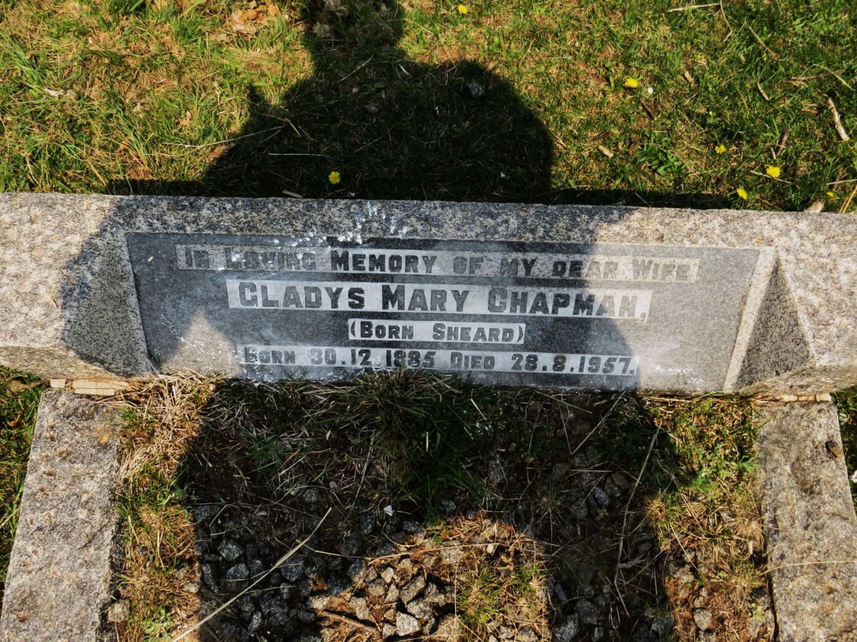 CHAPMAN Gladys Mary nee SHEARD 1885-1957