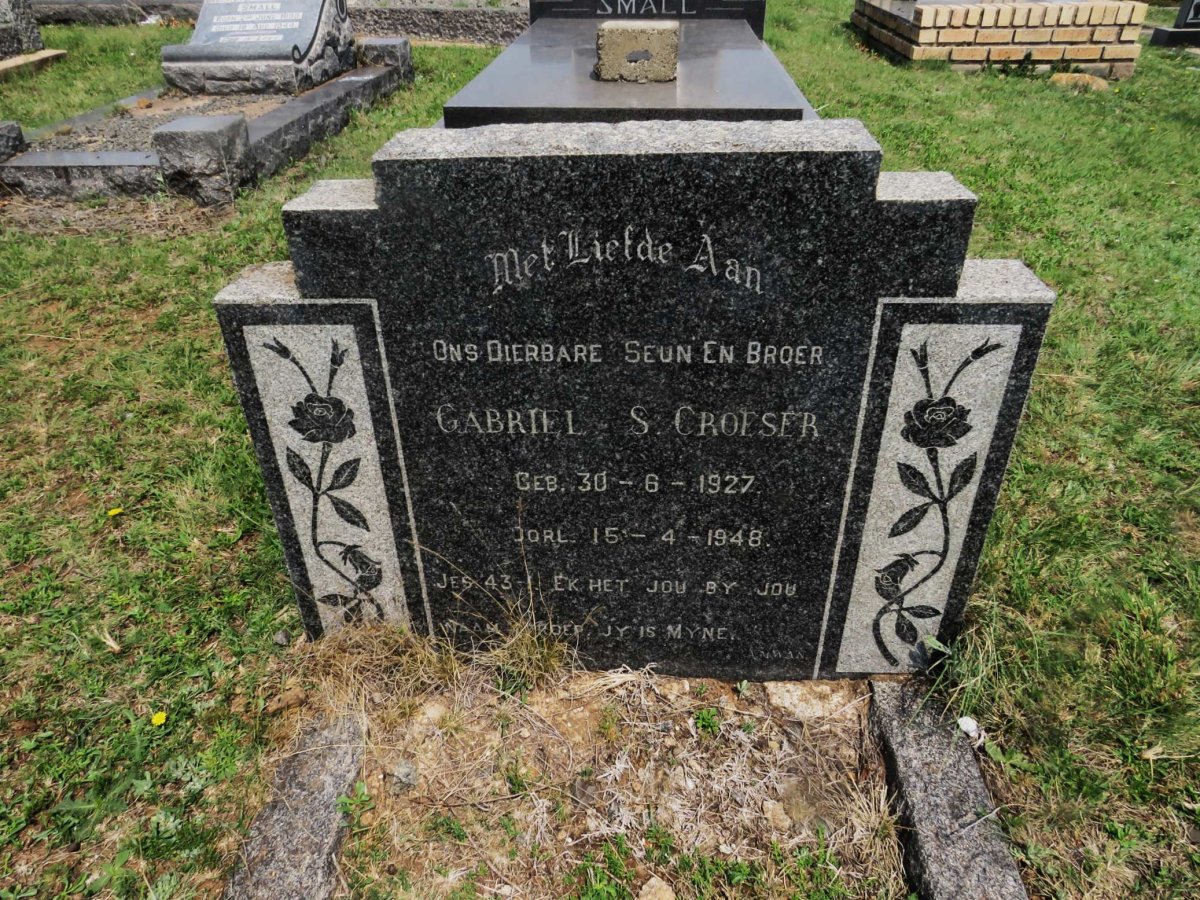 CROESER Gabriel S. 1927-1948