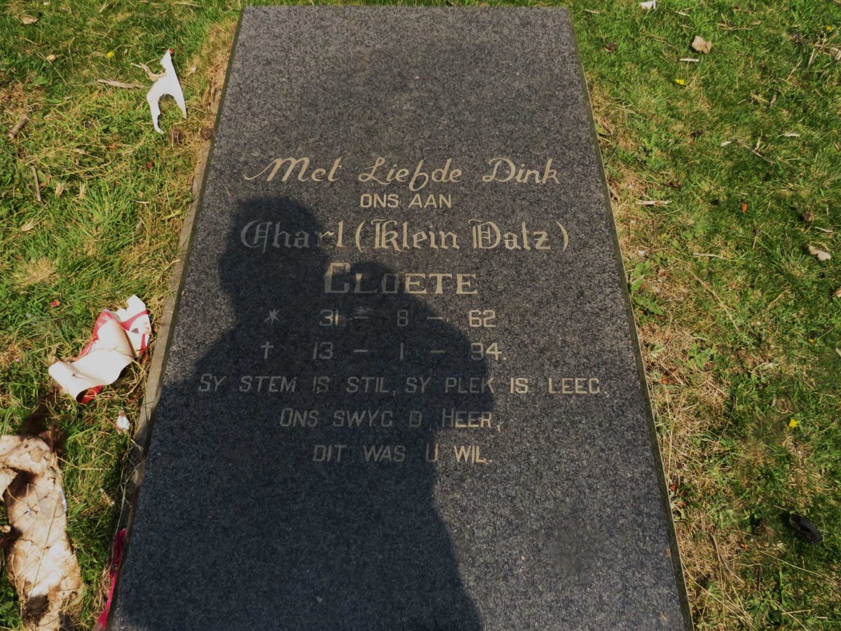 CLOETE Charl 1962-1994