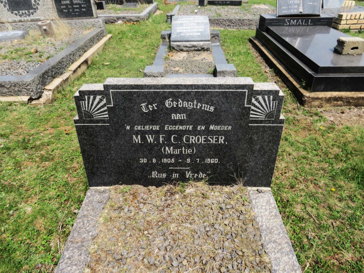 CROESER M.W.F.C. 1905-1960