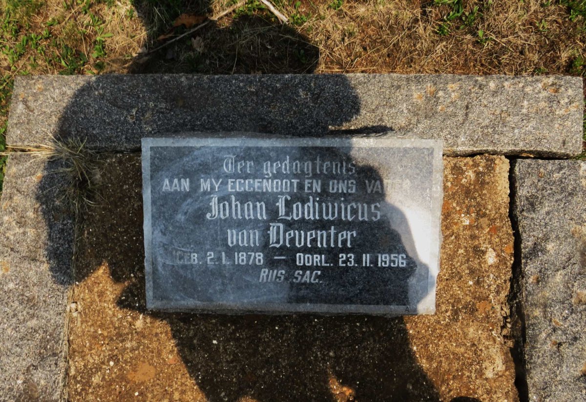 DEVENTER Johan Lodewicus, van 1878-1956