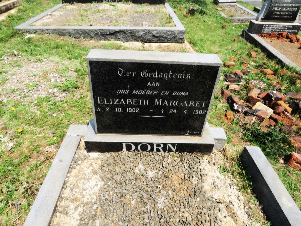 DORN Elizabeth Margaret 1902-1982