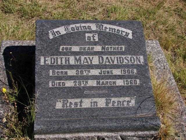 DAVIDSON Edith May 1906-1960
