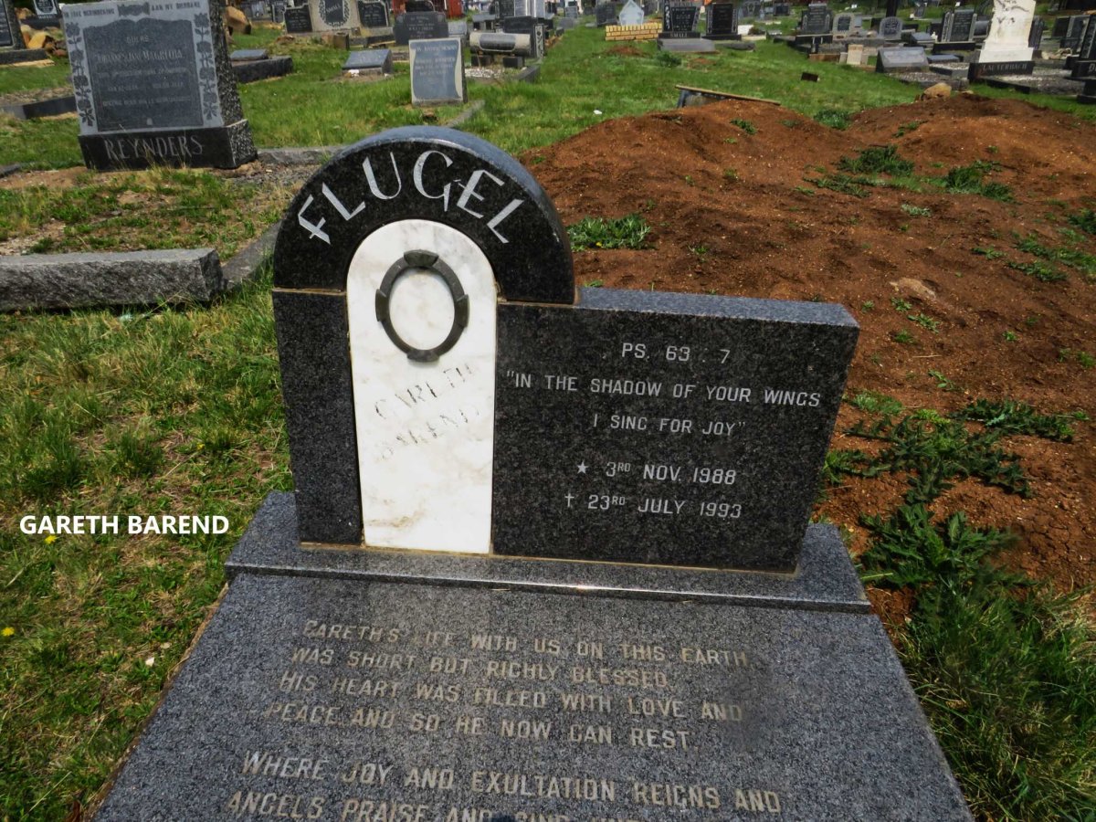 FLUGEL Gareth Barend 1988-1993