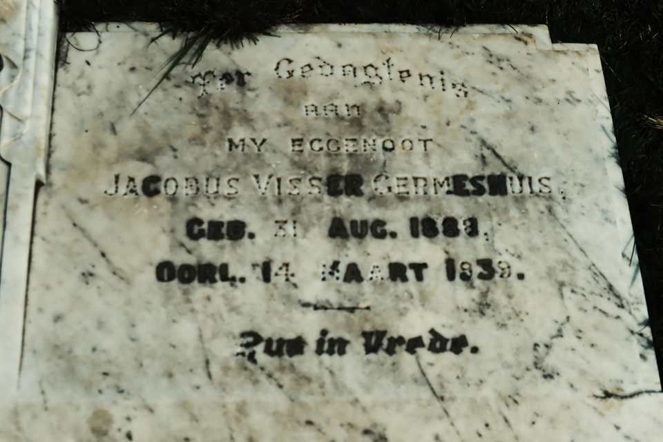 GERMESHUIS Jacobus Visser 188?-1939