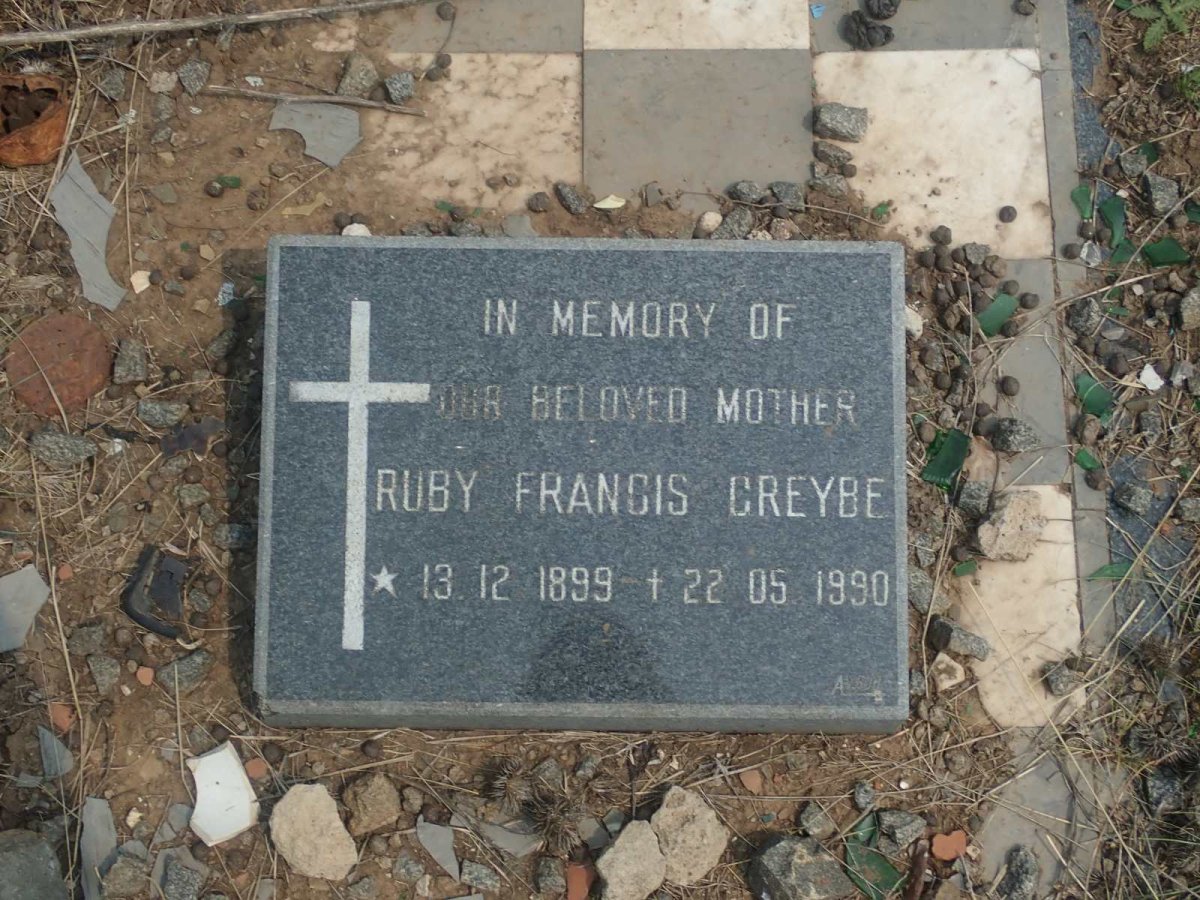 GREYBE Ruby Francis 1899-1990