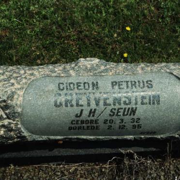 GREYVENSTEIN Gideon Petrus 1932-1995