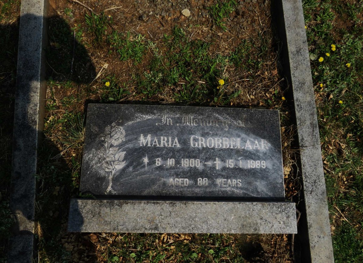GROBBELAAR Maria 1900-1989