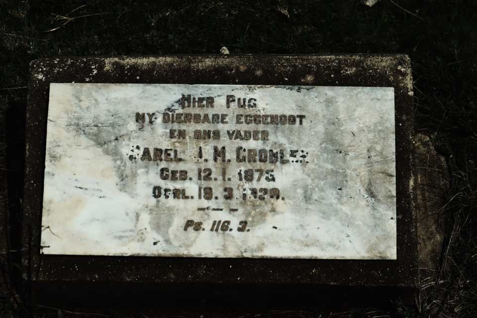 GROBLER Sarel J.M. 1875-192?