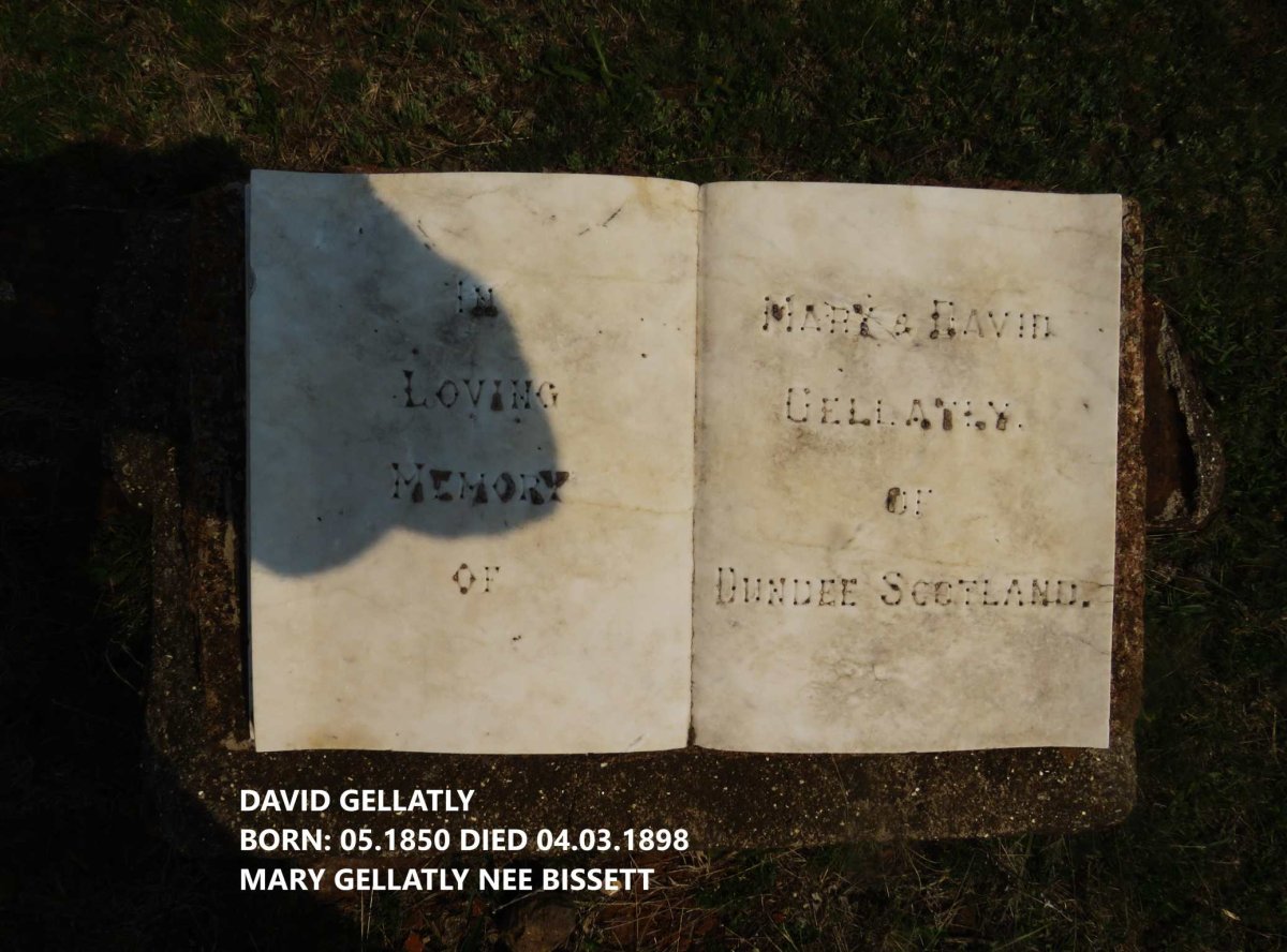 GELLATLY David 1850-1898 &amp; Mary BISSETT
