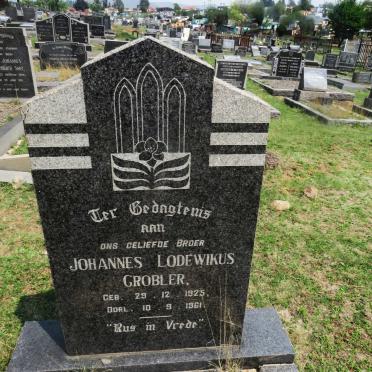 GROBLER Johannes Lodewikus 1925-1961