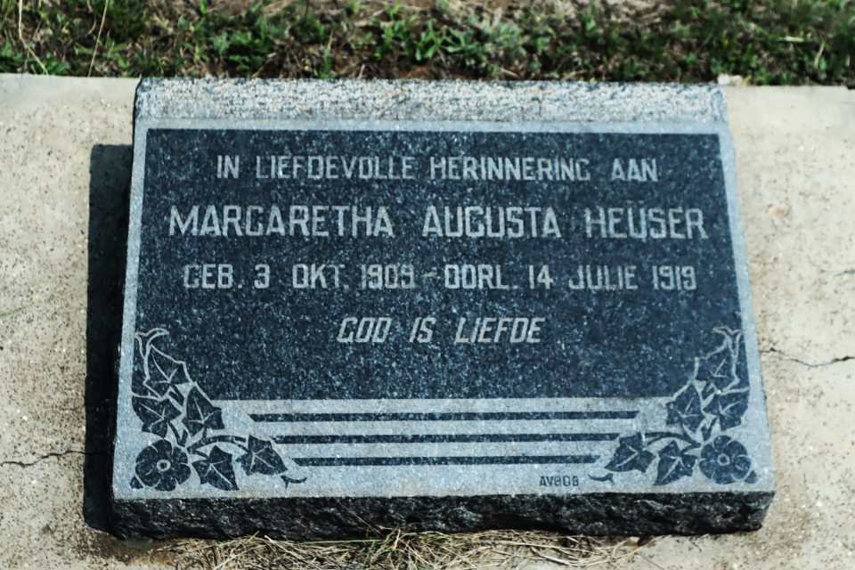 HEUSER Margaretha Augusta 1909-1919