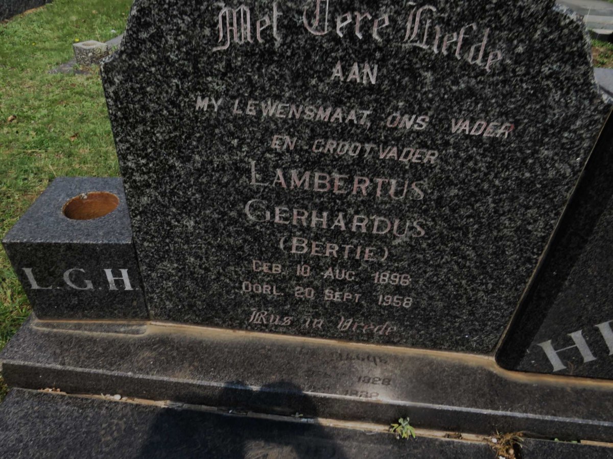 HECHTER Lambertus Gerhardus 1896-1958