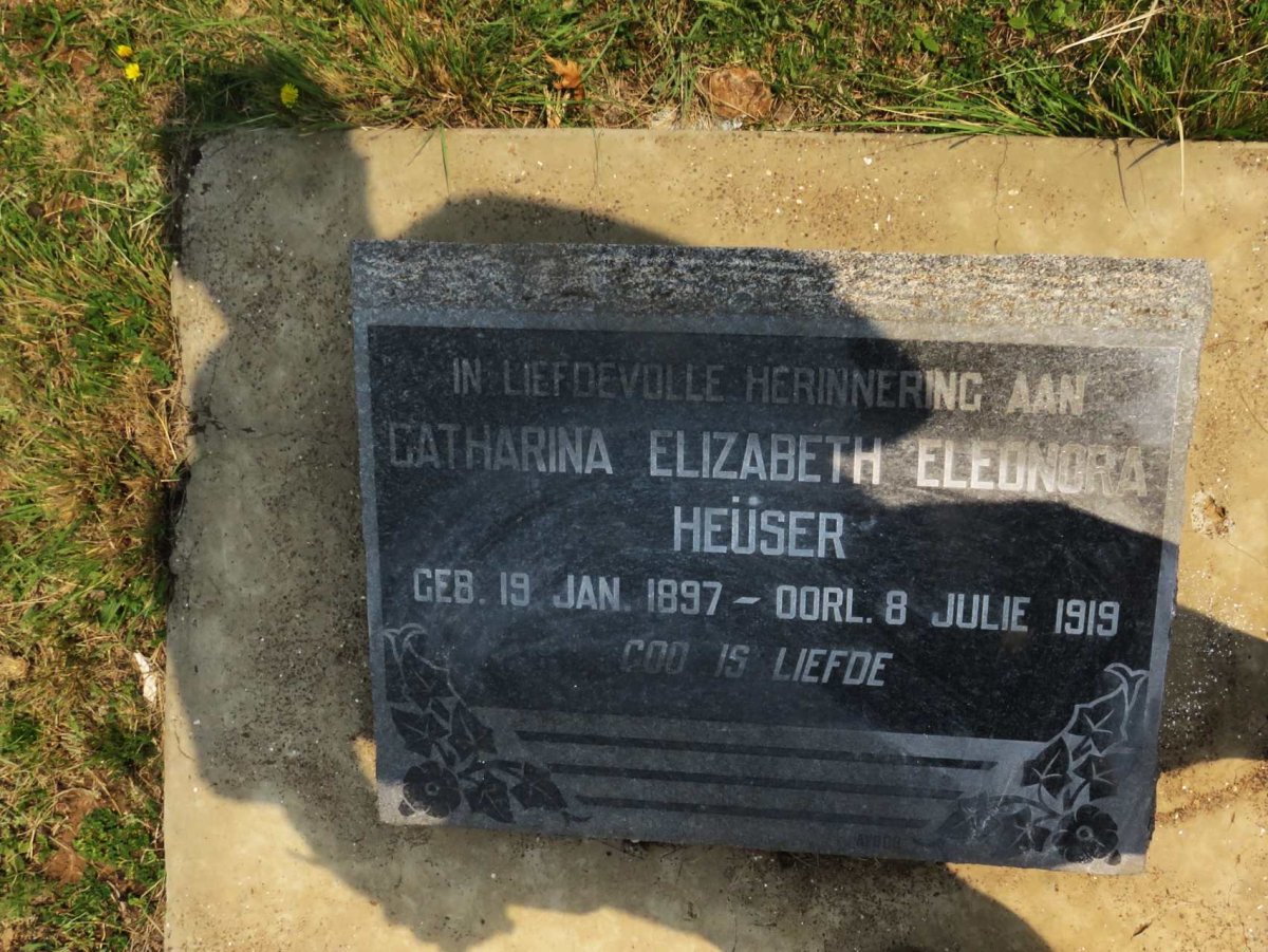 HEUSER Catharina Elizabeth Eleonora 1897-1919