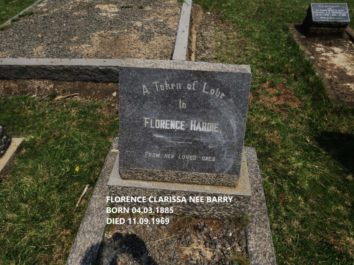 HARDIE Florence Clarissa nee BARRY 1885-1969