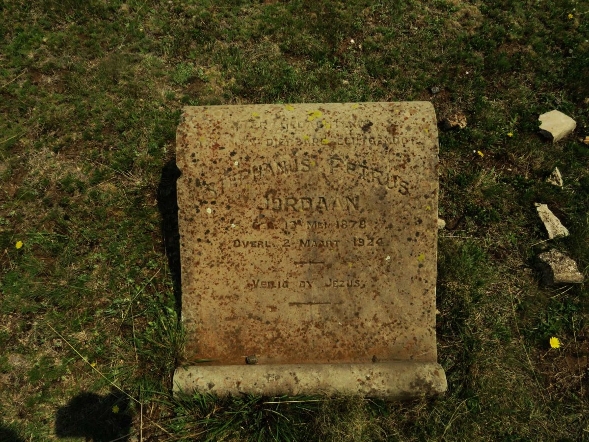JORDAAN Stephanus Petrus 1878-1924