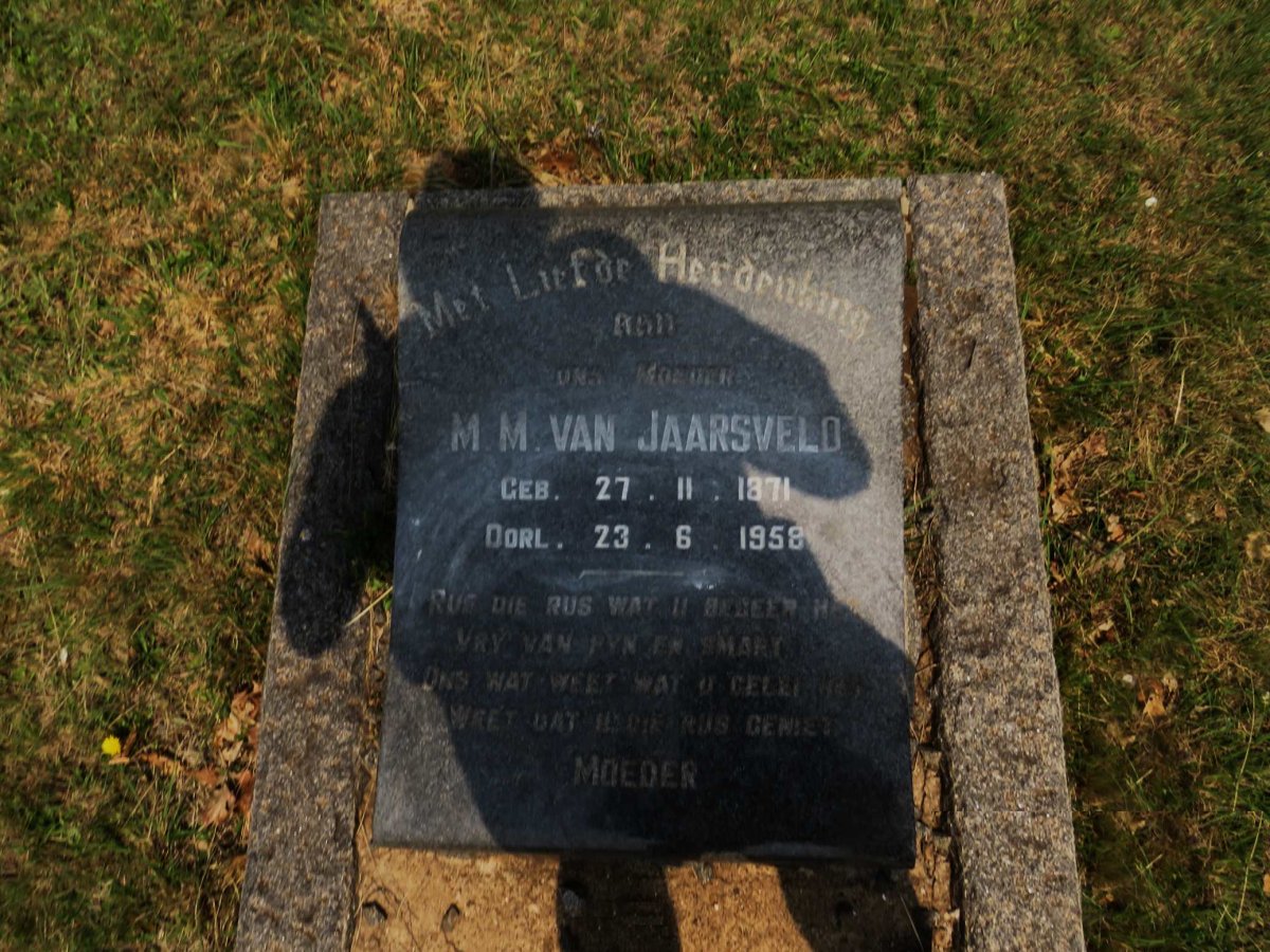 JAARSVELD M.M., van 1871-1958