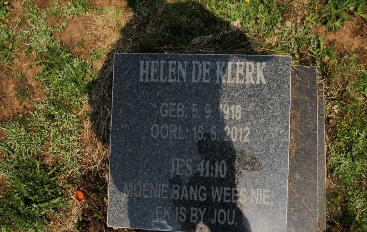 KLERK Helen, de 1918-2012