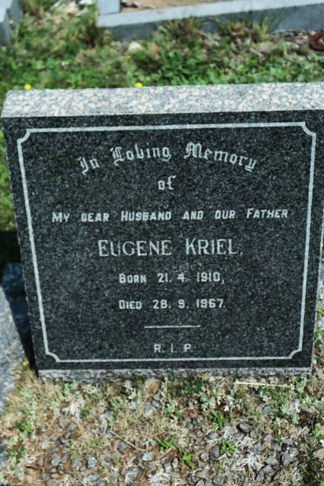 KRIEL Eugene 1910-1967