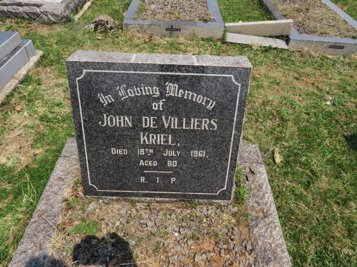 KRIEL John de Villiers -1961