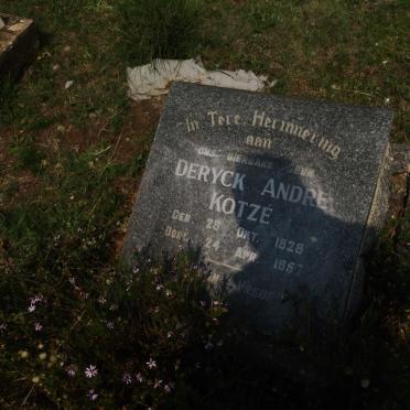 KOTZE Deryck Andre 1928-1957