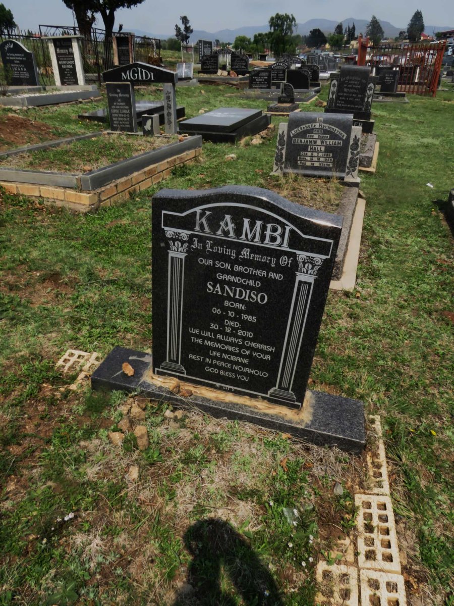 KAMBI Sandiso 1985-2010