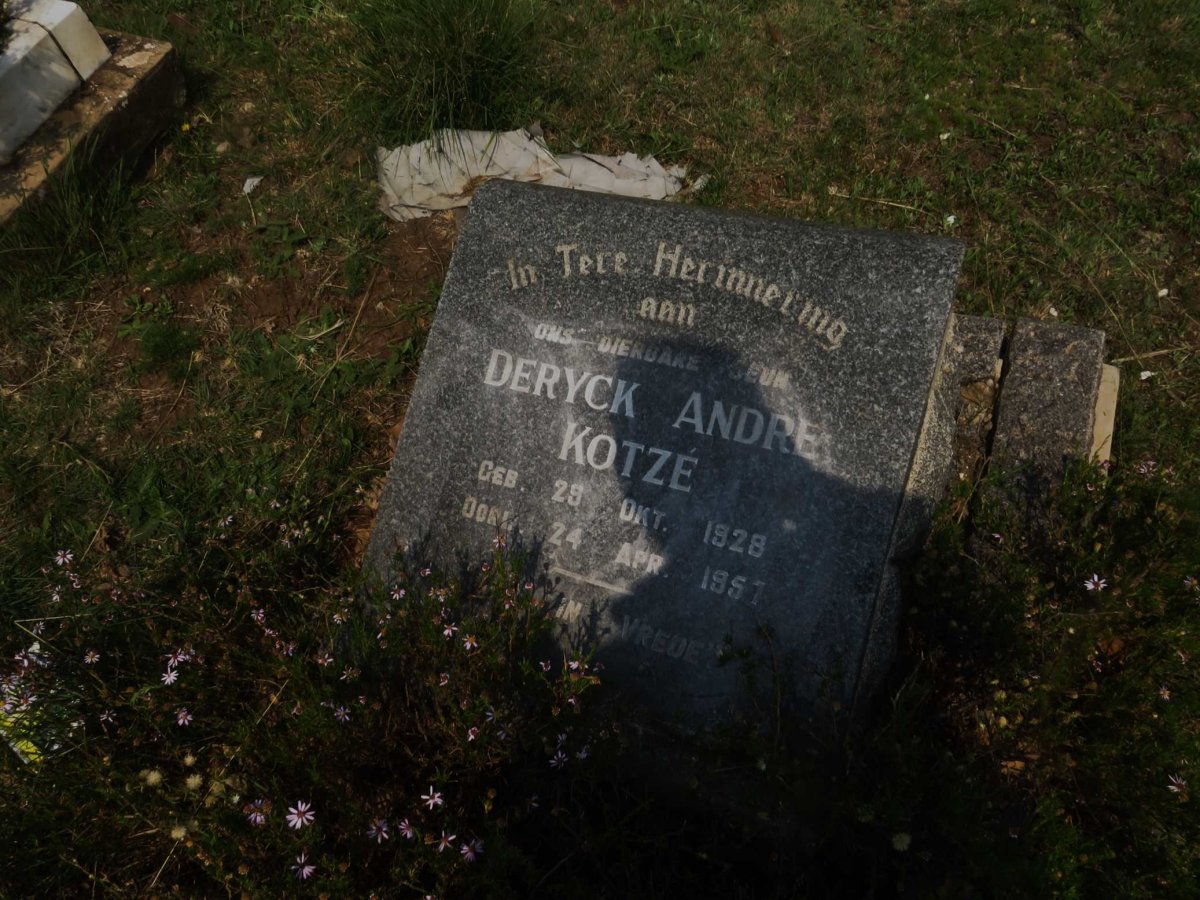 KOTZE Deryck Andre 1928-1957
