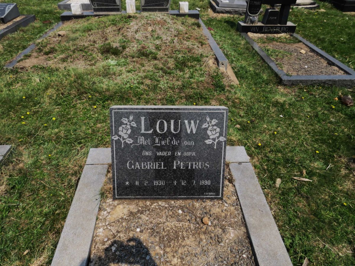 LOUW Gabriël Petrus 1930-1990