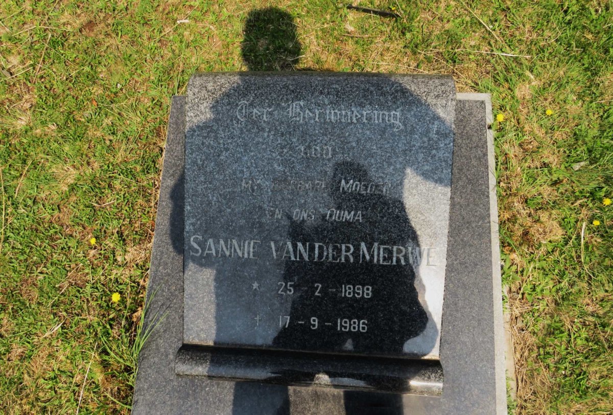 MERWE Sannie, van der 1898-1986