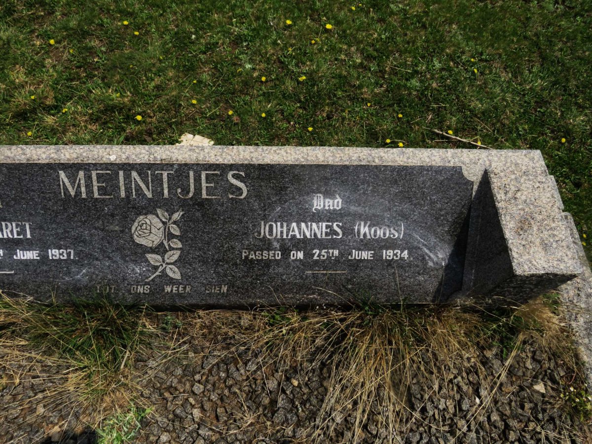 MEINTJES Johannes -1934 &amp; Margaret -1937