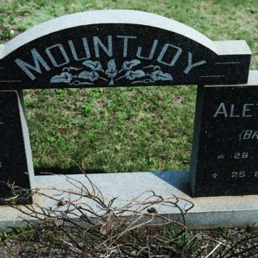 MOUNTJOY Fritz J. 1893-1973 &amp; Aletta J. BRITS 1895-1976