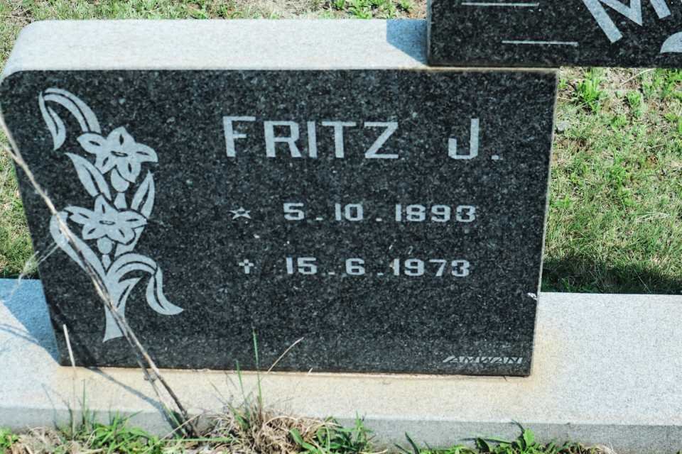MOUNTJOY Fritz J. 1893-1973 &amp; Aletta J. BRITS 1895-1976