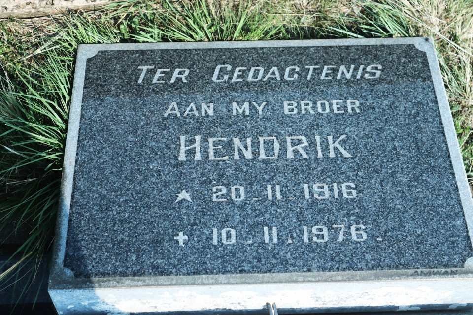 MULLER Hendrik -1976