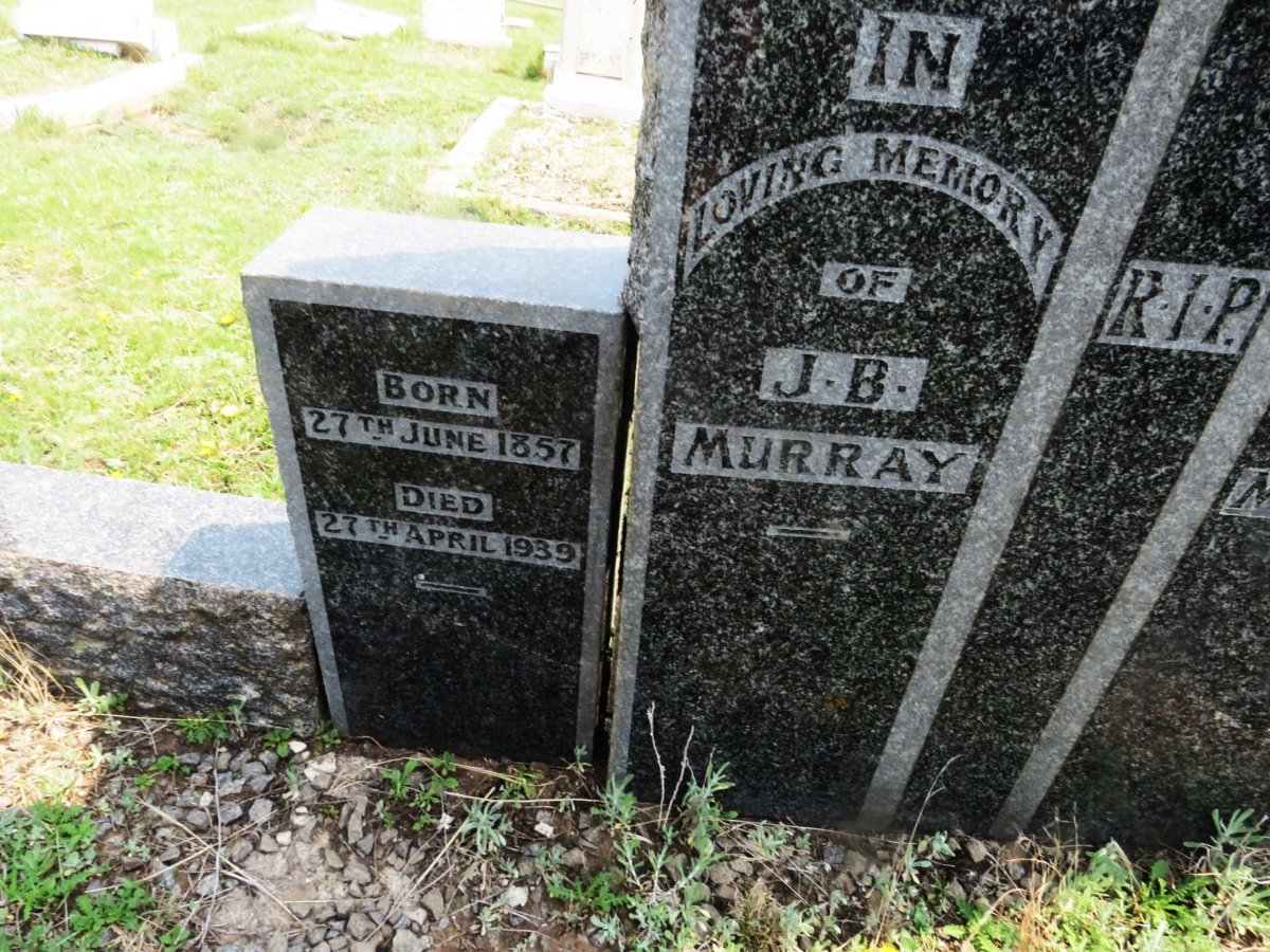 MURRAY J.B. 1857-1939 &amp; M.A. 1857-1947