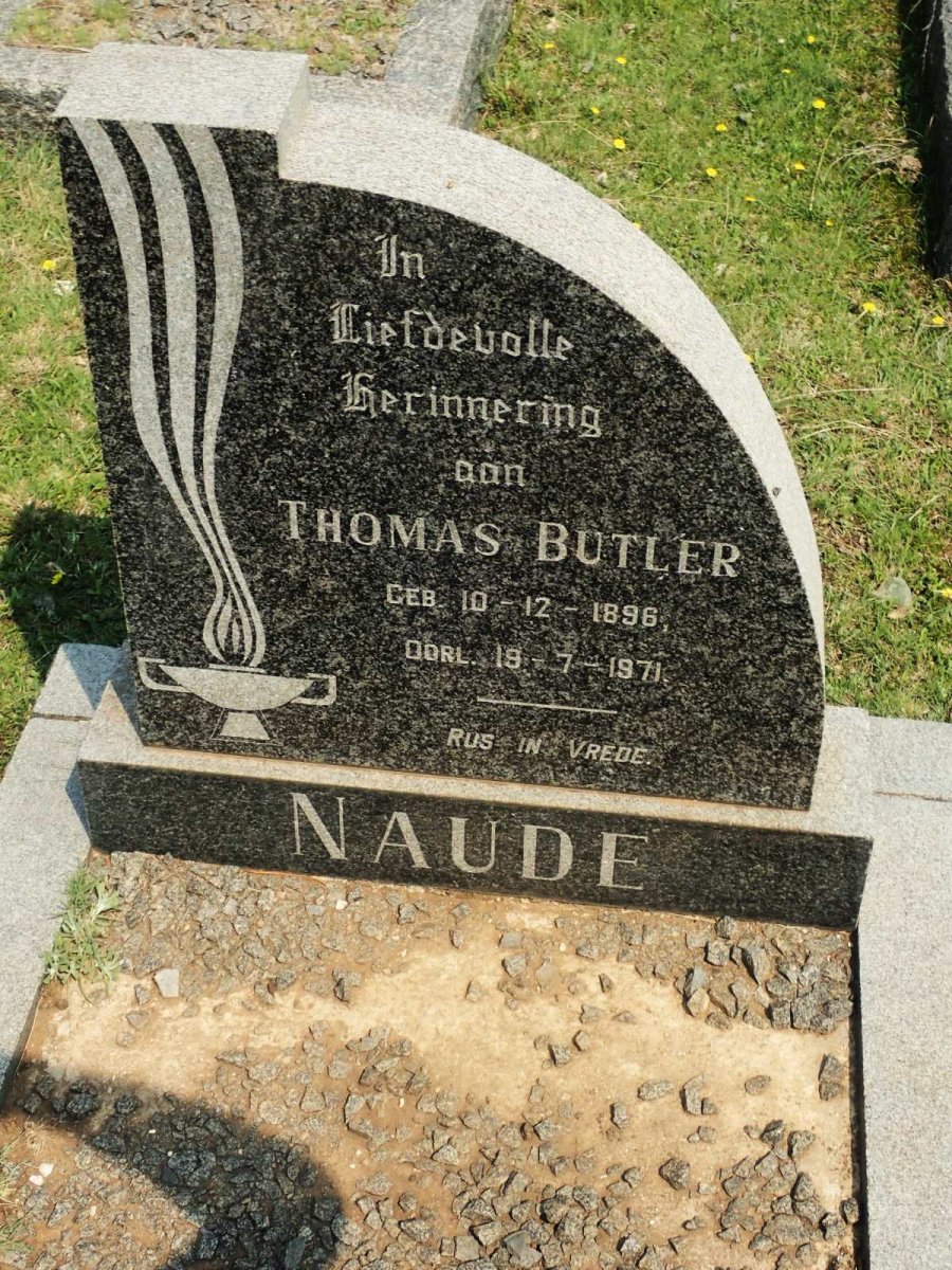 NAUDE Thomas Butler 1896-1971
