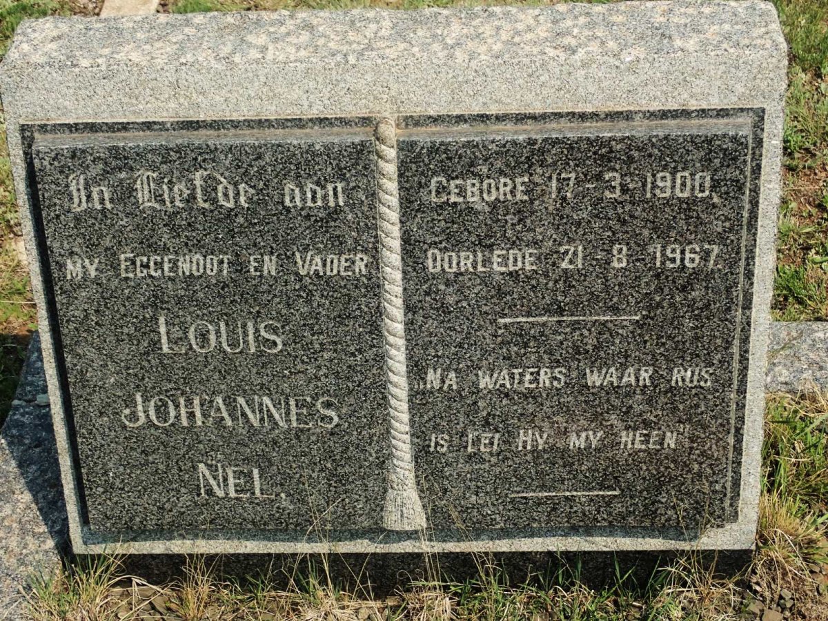 NEL Louis Johannes 1900-1967