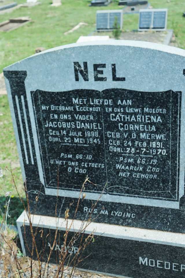 NEL Jacobus Daniel 1888-1945 &amp; Cathariena Cornelia nee VAN DER MERWE 1891-1970