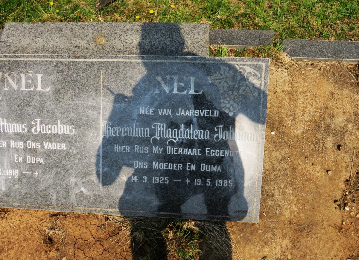 NEL Herculina Magdalena Johanna nee van JAARSVELD 1925-1985