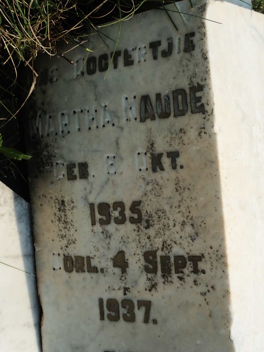 NAUDE Martha 1935-1937