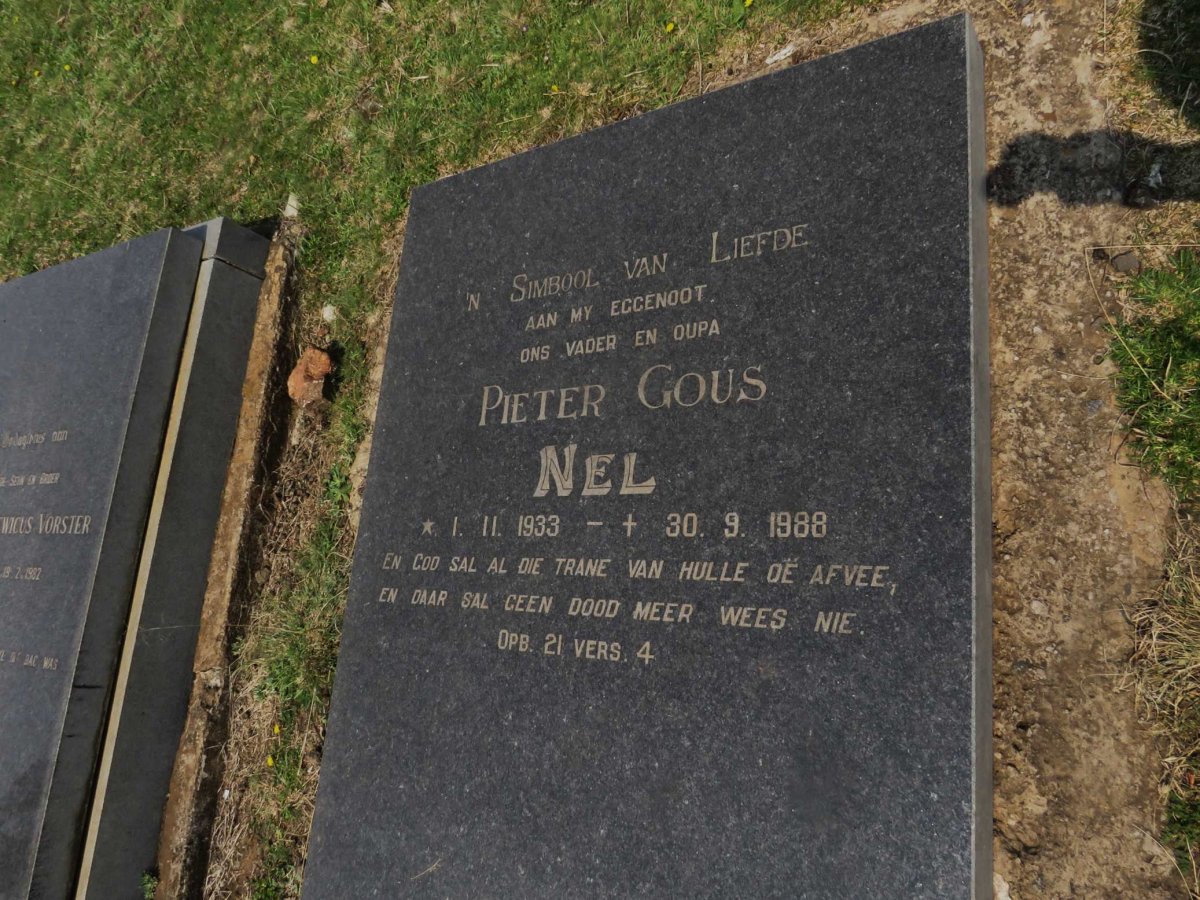 NEL Pieter Gous 1933-1988