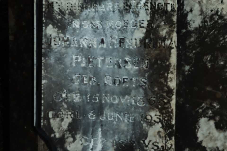 PIETERSEN Johanna Hendrina nee ROETS 1858-1934