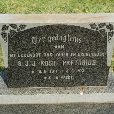 PRETORIUS S.J.J. 1911-1973